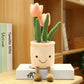 Lifelike Tulip Plant 33CM Plush Soft Plush Stuffed Toys Potted Flower Tulip Bookshelf