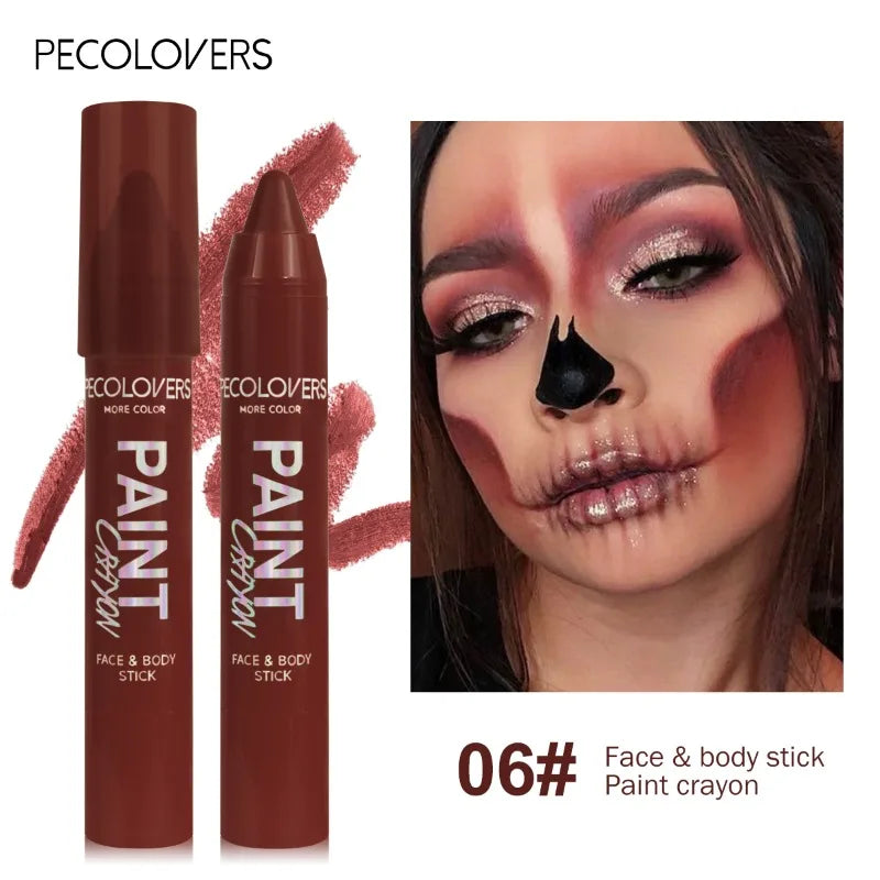 Body Painted Pen, Face Paint, Waterproof and Sweat-proof, Long-lasting and Natural, Suitable for Halloween Holiday Makeup