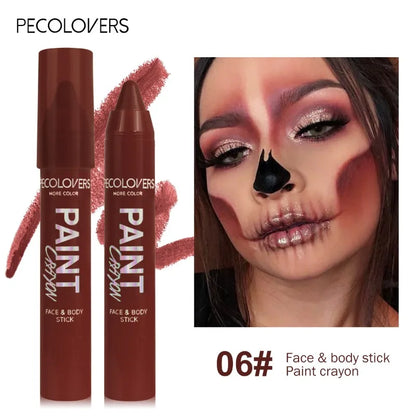 Body Painted Pen, Face Paint, Waterproof and Sweat-proof, Long-lasting and Natural, Suitable for Halloween Holiday Makeup