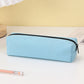 Solid Color Pencil Case Simple Pencil Bags For Student New Stationery School Supplies Kids Gift Zipper Big Cosmetic Bag