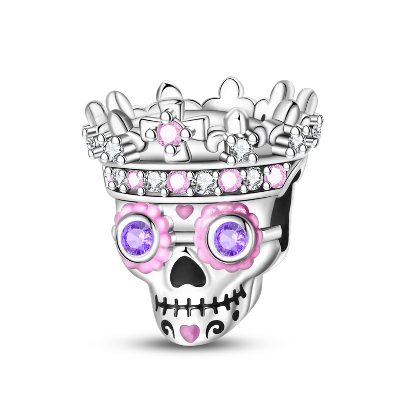 New in 925 Silver Halloween Collection Charm Glowing skull Beads Fit pand 3mm Bracelet DIY Pendant Woman Jewelry 2024 Hot Sale