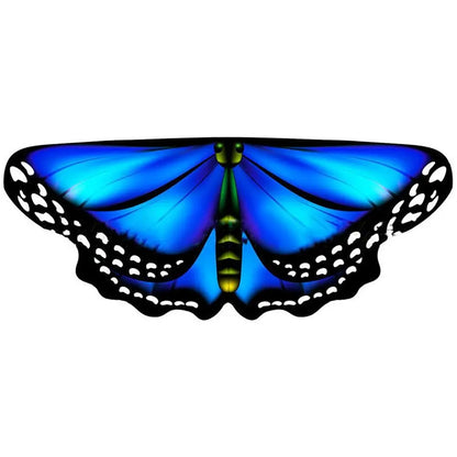 Kids Butterfly Wings Cape Girls Fairy Shawl Pixie Cloak Fancy Colorful Dress Costume Gift  Party & Holiday DIY Decorations