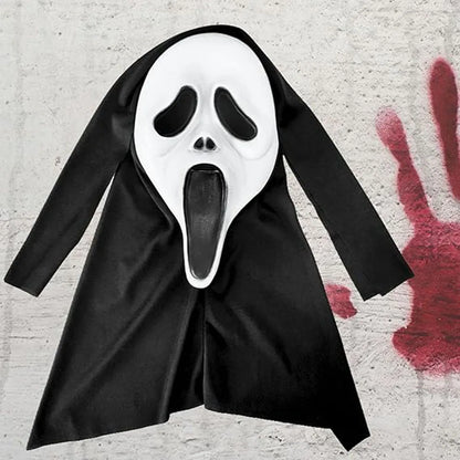 Halloween Mask Natural Latex Horror Skull Mask Party Costume Cosplay Props Horror Full Head Ghost Mask