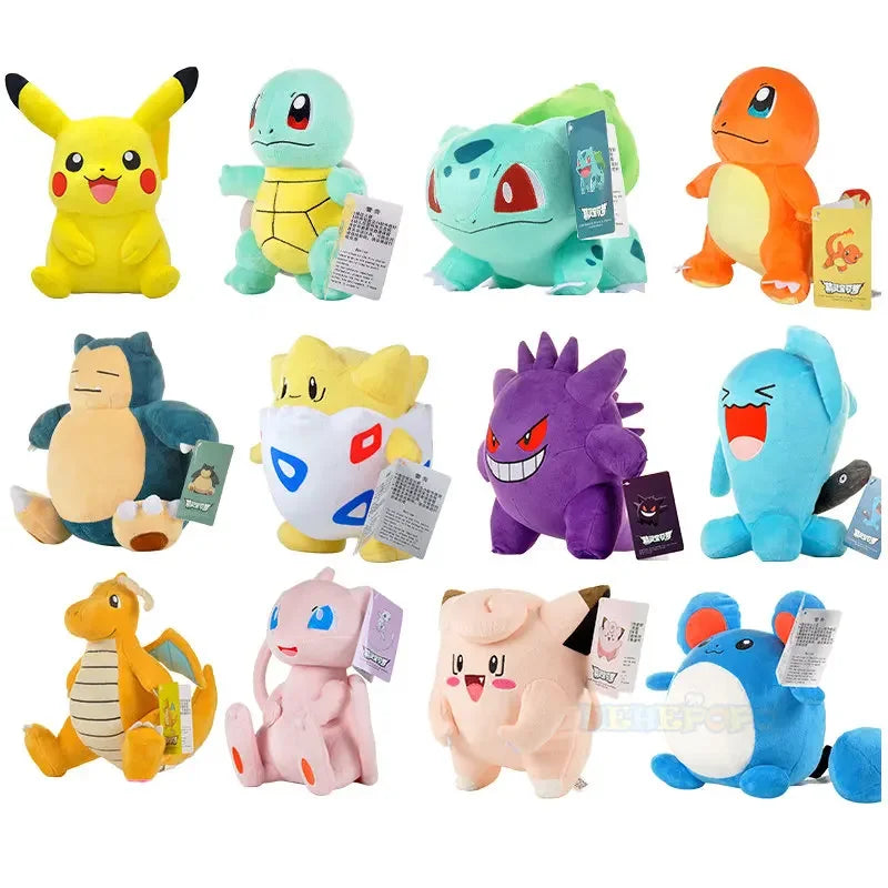 2026* Peluche Pokemon Gengar Peluche 24cm Pokemon Stuffed Toy Cute Cartoon Pikachu Plush Doll Soft Doll Birthday Gift