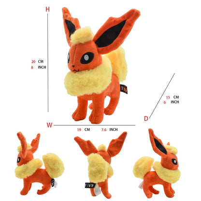 Shiny Eevee Flareon Jolteon Plush Toys Game for Collectible Gift,Soft Plushies Cartoon Character