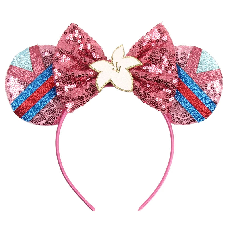 2023 Mouse Ears Headband For Kids Adult Halloween Spider Sequins Bow Hairband Festival Party Cospaly DIY Hair Accessories