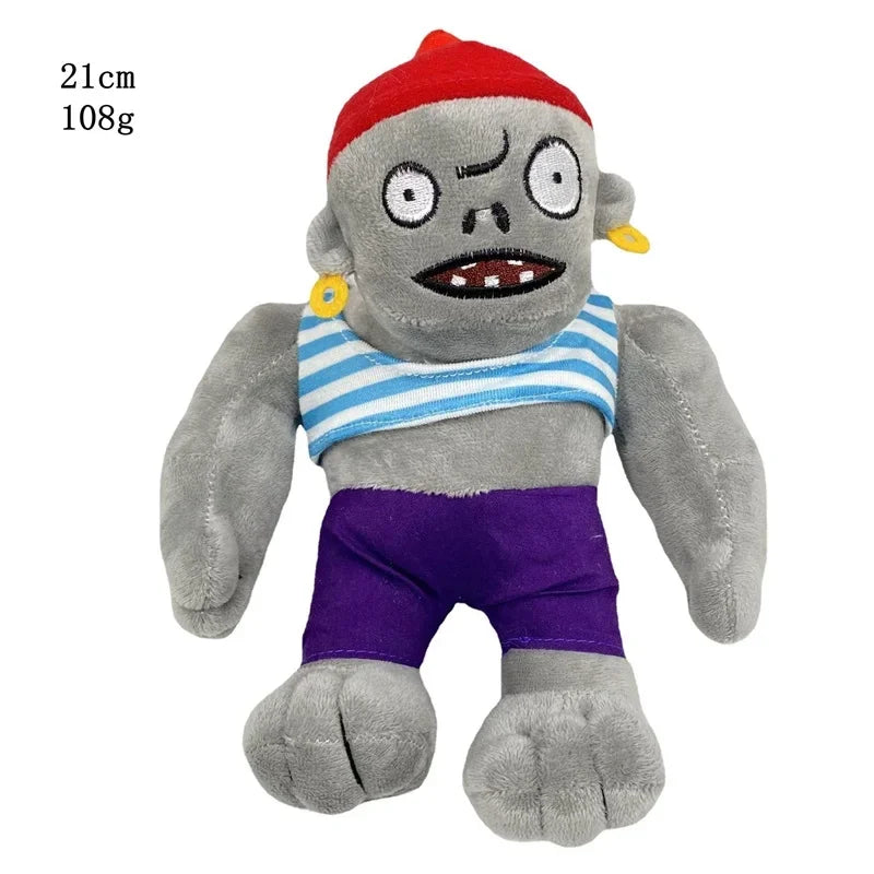 1pcs 30cm Plants VS Zombies Plush Toys PVZ Zombies Gargantuar Hats Pirate Zombies Plush Soft Stuffed Toys for Children Kids Gift