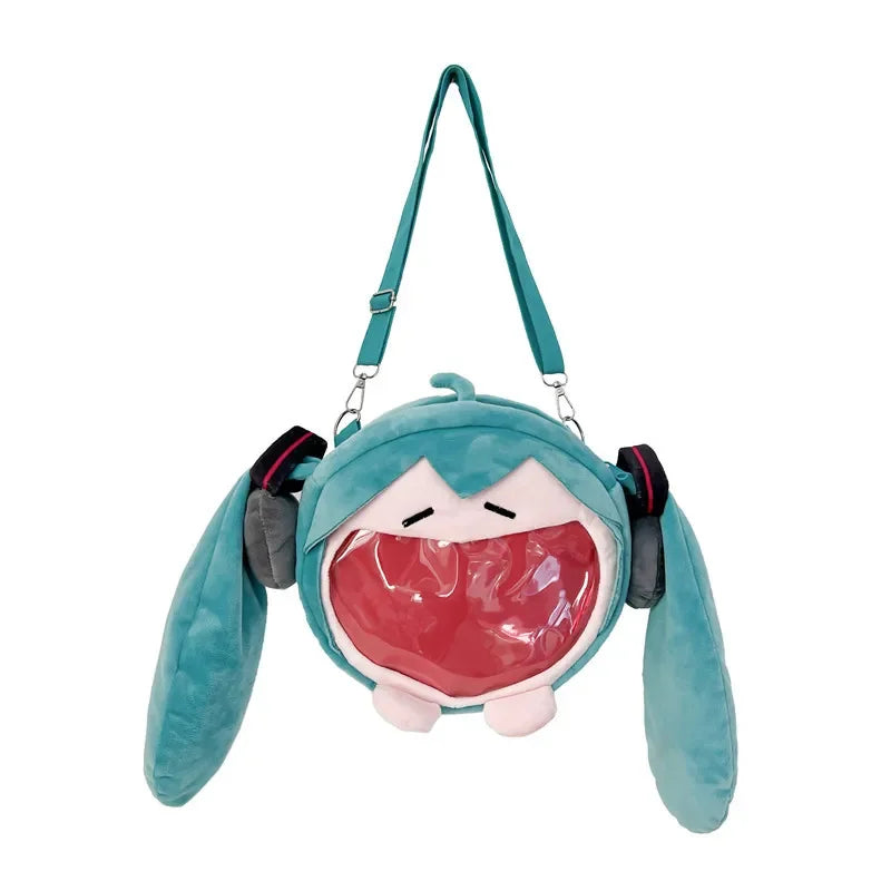 Hatsune Miku Shoulder Bag Backpack Cute Anime Plush Cartoon Kawaii Knapsack Student Bag Packet For Gifts Toys....
