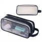 Purple Transparent Pencil Case, Large-capacity Simple Stationery Bag, Cute Cosmetic Bag, Student Study Supplies, Office Supplies