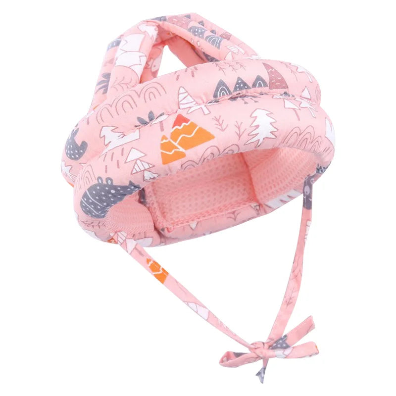 Infant Toddler Cartoon Mesh Safety Helmet Baby Kids Head Protection Hat for Walking Crawling Children Learns To Walk Bump Caps