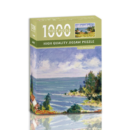Micro Puzzle Puzzle 1000 Pieces Mini Landscape World Famous Painting Paper Decompression Healing Creative Educational Toy Puzzle