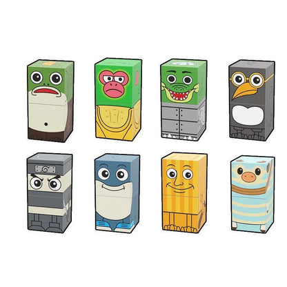 Tung Sahur Magnetic Building Blocks, Children's Toy Building Block Set, DIY Assembly Building Blocks, Desktop Construction