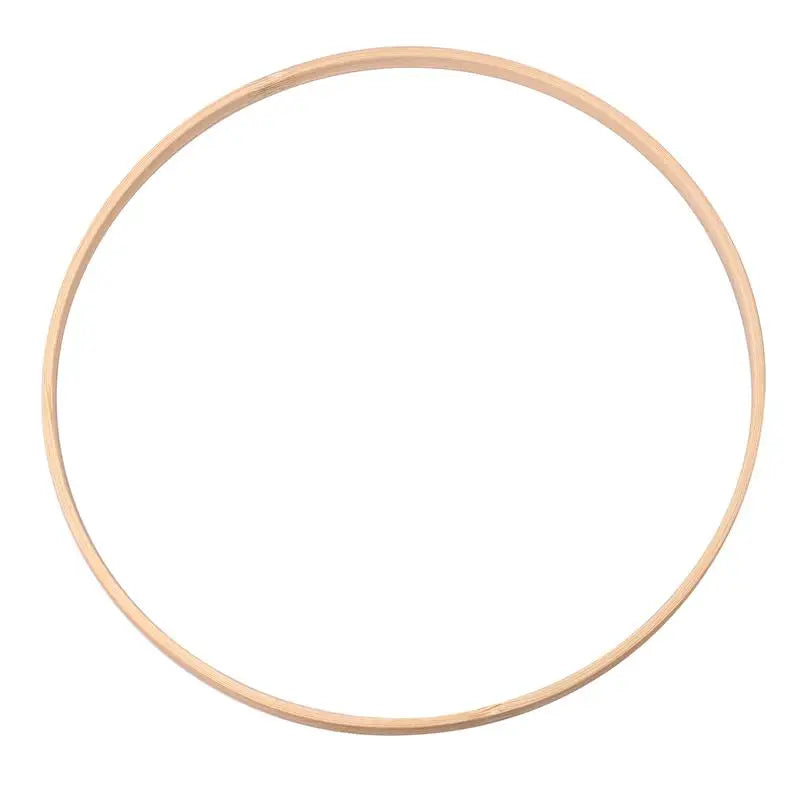 1Pcs Wooden Bamboo Floral Circle Hoop Macrame Hoop Wood Rings for Wedding Party Home DIY Flower Wreath Dream Catcher Frame Decor