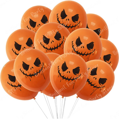 Halloween Balloons 12 Inch Black Orange White Pink Latex Balloon for Halloween Holiday Events Party Favors Supplies Decoration