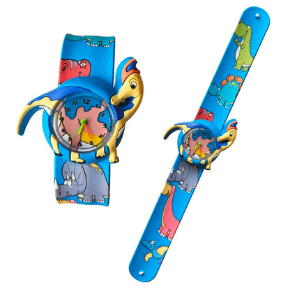 Cartoon Printed Strap Children's Watch Colorful Silicone Baby Birthday Gift Kids Study Time Toy Girls Boys Watch Clock Bracelet