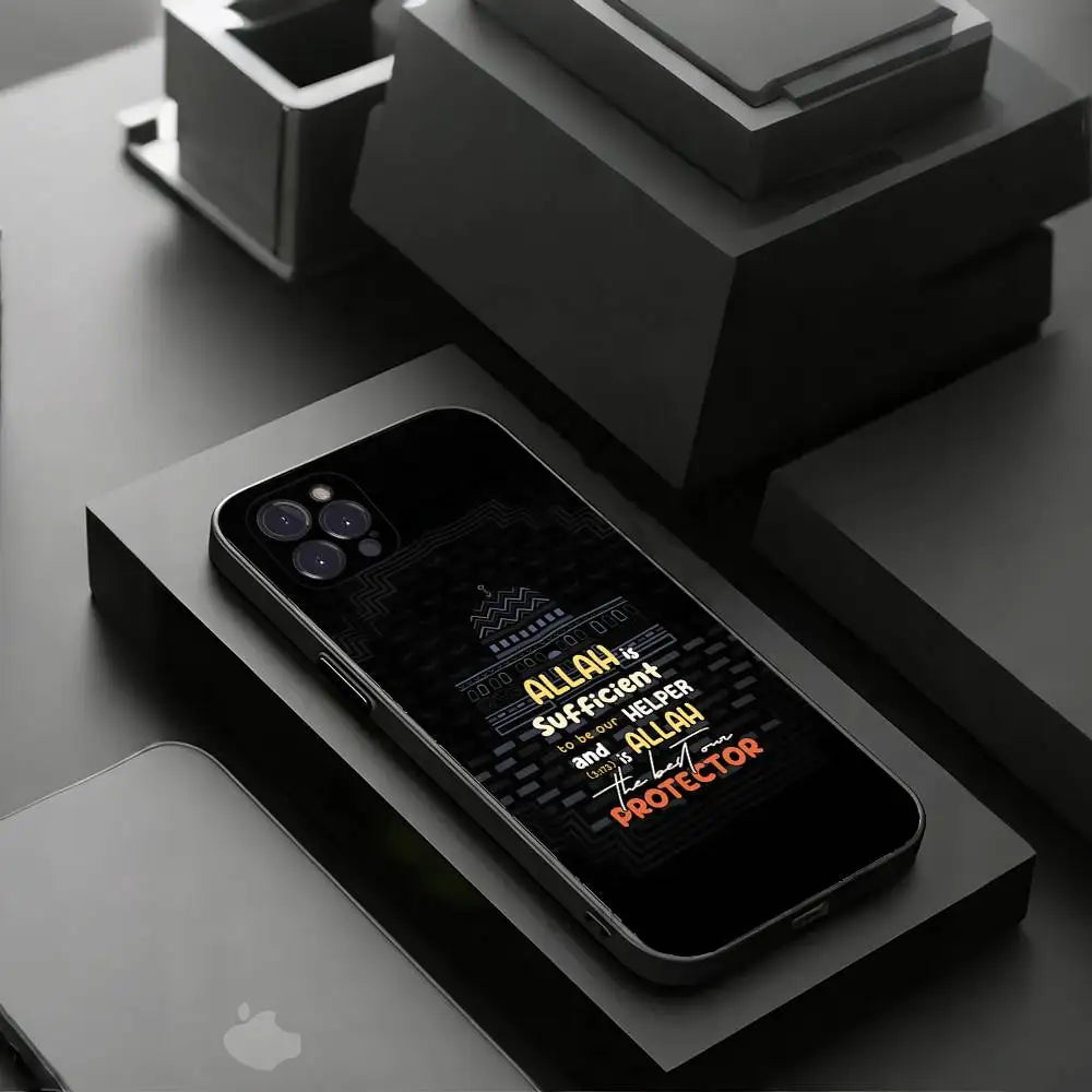 Quran Sabr Islam Patience Phone Case for iPhone 11Pro 13 12 11 18 Pro Max 16e 17 Air 16 15 14 Plus 11ProMax