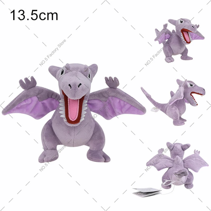 Cartoon Pokemon Plush Doll Cubone Riolu Geodude Aerodactyl Yveltal Rattata Duskull Stuffed Peluche Anime Birthday Xmas Gifts