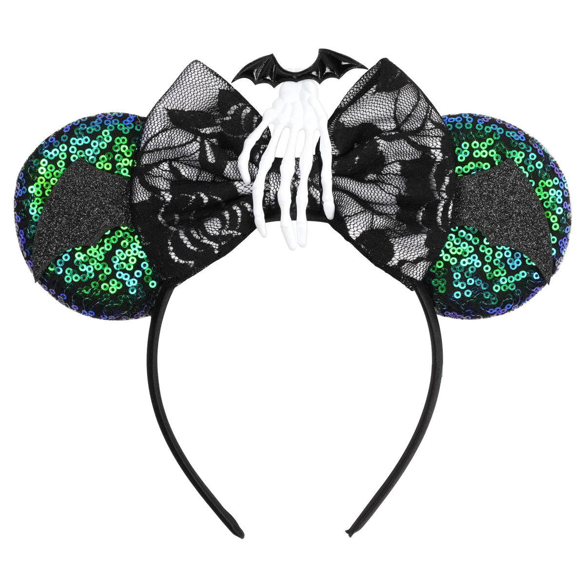2026Latest Mickey Minnie Ear Headband Sequin Bows For Girl Adult Kids Halloween Party Cosplay Hair Accessories Princess Hairband