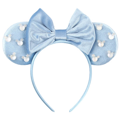 New Trendy Mouse Ears Headband 3.3"Velvet For Girls Soft Bow Hairband Halloween Festival Party Trip DIY Hair Accessories Gifts