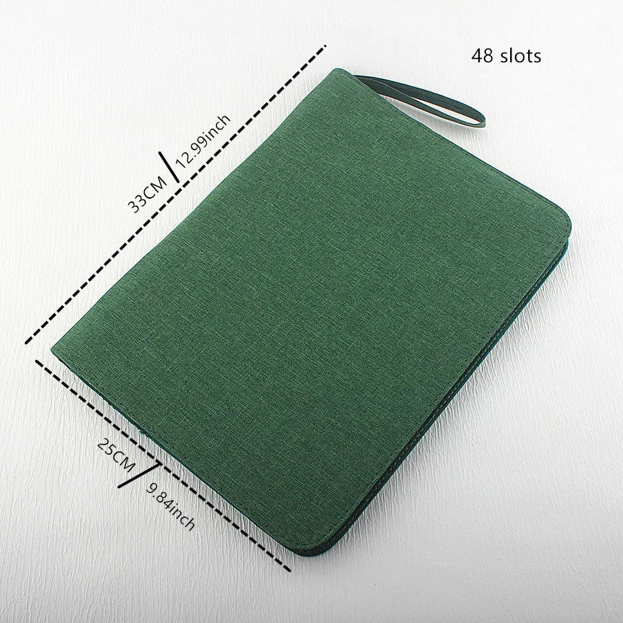 48 /24/10 Slots Fountain Pen Case, Canvas Pen Holder Display Pouch Bag Storage Large Capacity Waterproof