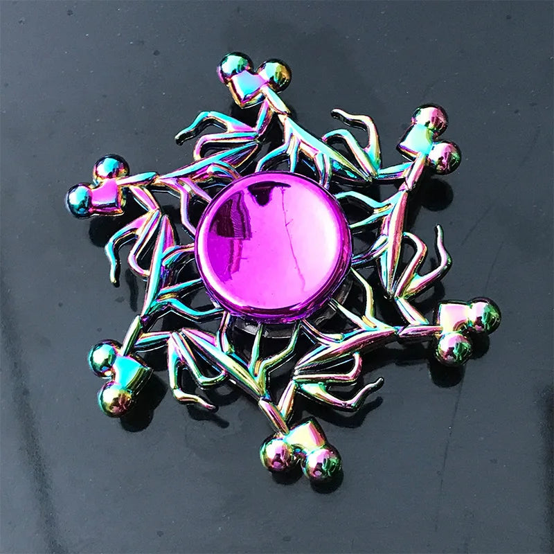 1 piece set colorful fidget spinner for adults zinc alloy stress relief toy office anxiety relief stress relief leisure gift