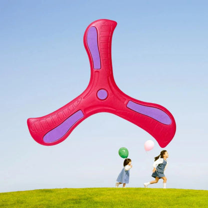 Boomerang Soft Three-leaf Cross with Night Light Outdoor Toy Flying Disc Adult-kids Interactive Sports Toy Puzzle Gift for Kids