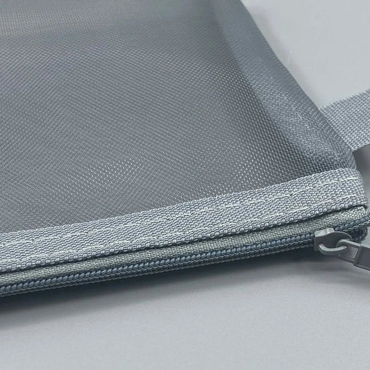 Transparent Mesh Pencil Case Large Capacity Storage Bag Nylon Zip Pencil Bag Office School Supplies office supplies