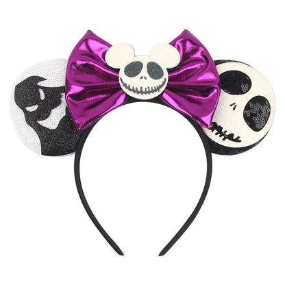 Mickey Mouse Ear Headbands Bow Hairbands Hair Accessories Party Christmas Halloween Princess Decoration Cosplay Costume for Girl
