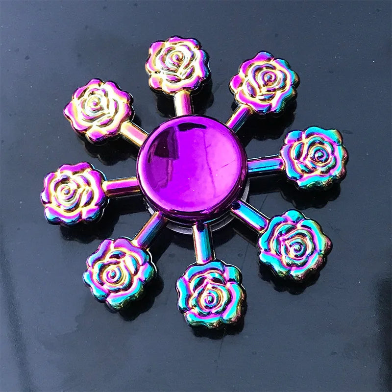 1 piece set colorful fidget spinner for adults zinc alloy stress relief toy office anxiety relief stress relief leisure gift