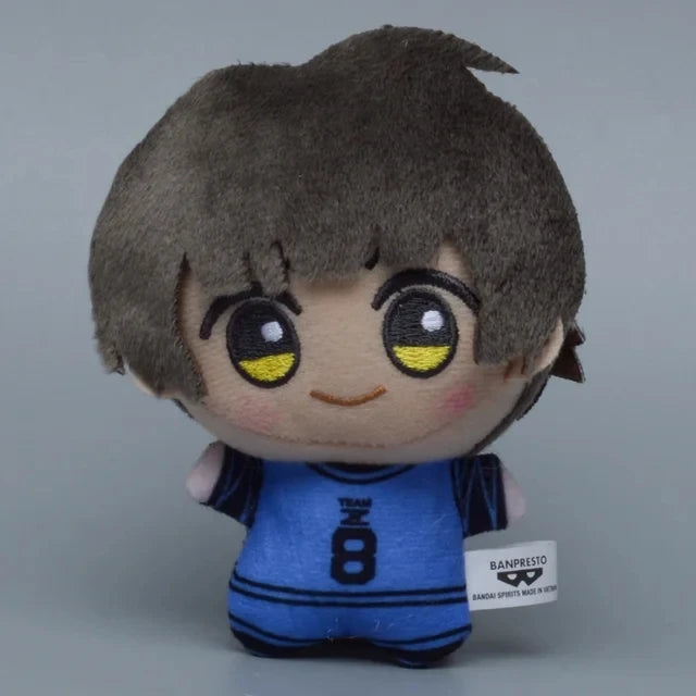 Mini BLUE LOCK Plush Stuffed Doll Seishiro Nagi Isagi Yoichi Chigiri Bachira Meguru Doll Pendant Keychain Toy For Gifton Birthda