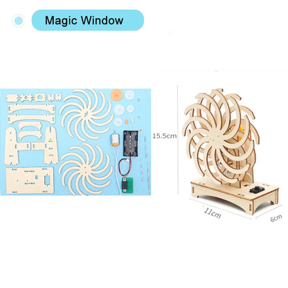 DIY Science Kit Educational STEM Kits Car Dinosaur Model Technologia Experimental Tool Wood Puzzle Games School Supply
