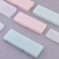 Pencil Cases School Office Simple Matte Transparent Plastic Box Frosted Pink Green White Pens Storage Stationery Supplies