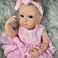 MRB 18 Inch Bettie Full Body Vinyl Girl Washable Reborn Baby Doll With Painted Lifelike Hair Bebe Reborn Christmas Toys