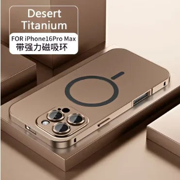 Fashion Metal Frame Phone Case For iPhone Air 13 14 15 16 17 18 Pro Max Plus Aluminum PC Back Panel  Cover For Apple 18 Promax