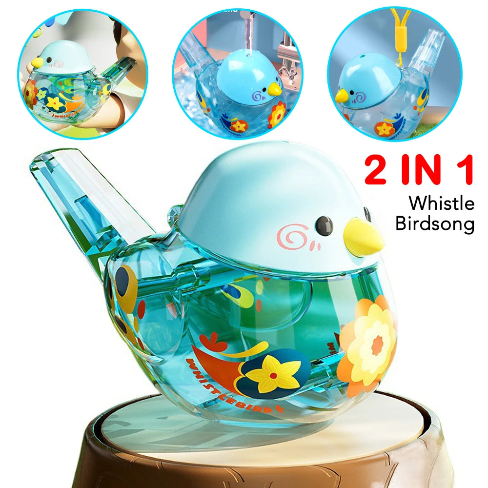 Bird's Call for Babies Water Bird Whistle for Infants Children Toys Can Add Water To Whistle for Training Toy Musical Instrume