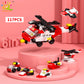 HUIQIBAO 6IN1 City Engineering Car Police Truck Building Blocks Tank Helicopter Bricks Fire Fighting Set Toys for Children