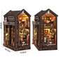 DIY Book Nook Insert Kits Wooden Doll House Building Kit Magic House Casa Bookend With Furniture Bookshelf Home Decoration Gift