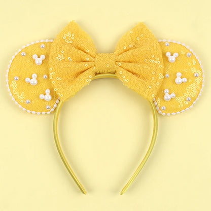 New Trendy Mouse Ears Headband 3.3"Velvet For Girls Soft Bow Hairband Halloween Festival Party Trip DIY Hair Accessories Gifts