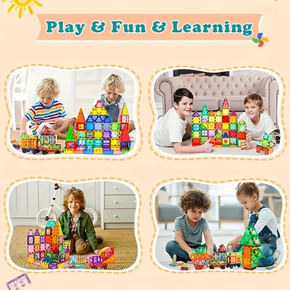 5.5cm Magnetic building blocks magnetic force plate children's toys, creative architect toys, handheld children's gifts