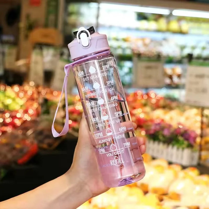 750ml Dinosaur Water Bottle For Kids Water Sippy Cup With Silicone Straw Leakproof Plastic Water Bottles Summer Kids Water Cup