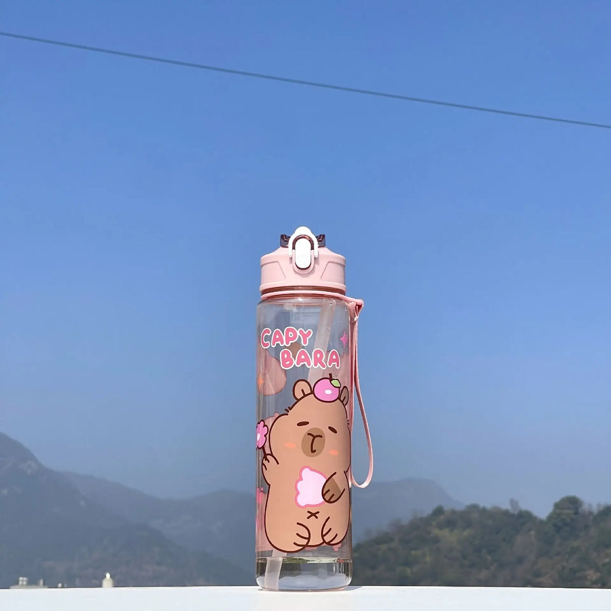 750ml Dinosaur Water Bottle For Kids Water Sippy Cup With Silicone Straw Leakproof Plastic Water Bottles Summer Kids Water Cup