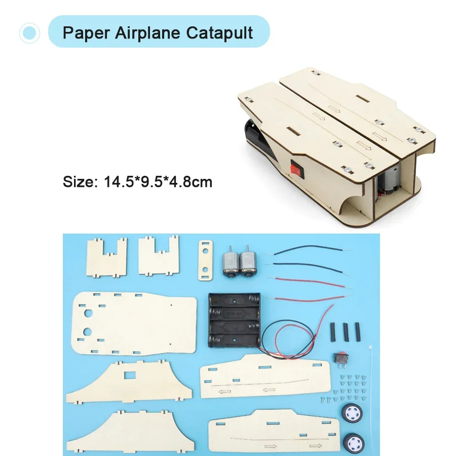 DIY Science Kit Educational STEM Kits Car Dinosaur Model Technologia Experimental Tool Wood Puzzle Games School Supply