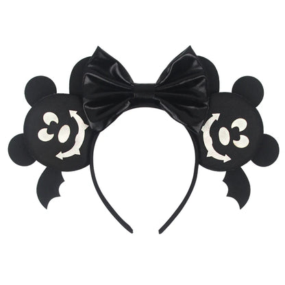 2026 Latest Halloween Cobweb Ears Headband Women Festival DIY Mouse Hairband Kids Party Villains Cosplay DIY Hair Accessories
