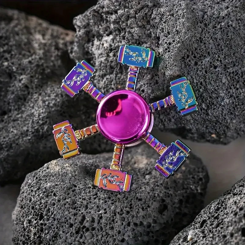 1 piece set colorful fidget spinner for adults zinc alloy stress relief toy office anxiety relief stress relief leisure gift