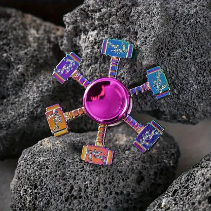 1 piece set colorful fidget spinner for adults zinc alloy stress relief toy office anxiety relief stress relief leisure gift