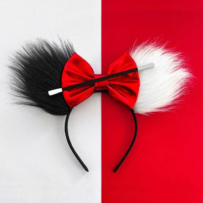 Disney Halloween Ear Headbands For Adults Kids Cosplay Bat Skeleton Maleficent Hairband Girls Ghost Women Party Hair Accessories