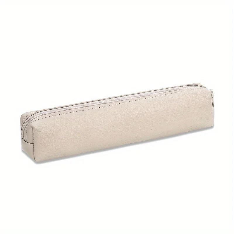 1pc Mini Makeup Pencil Case Bag, Premium Faux Leather Pencil Case: The Perfect Combination of Fashion and Function