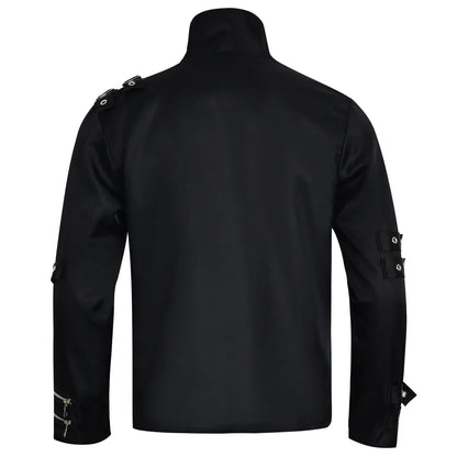 Michael Jackson cosplay Costume BAD Punk Jacket Black Slim BAD Jacket Costume Clothing for Man Adore Stars Impersonator