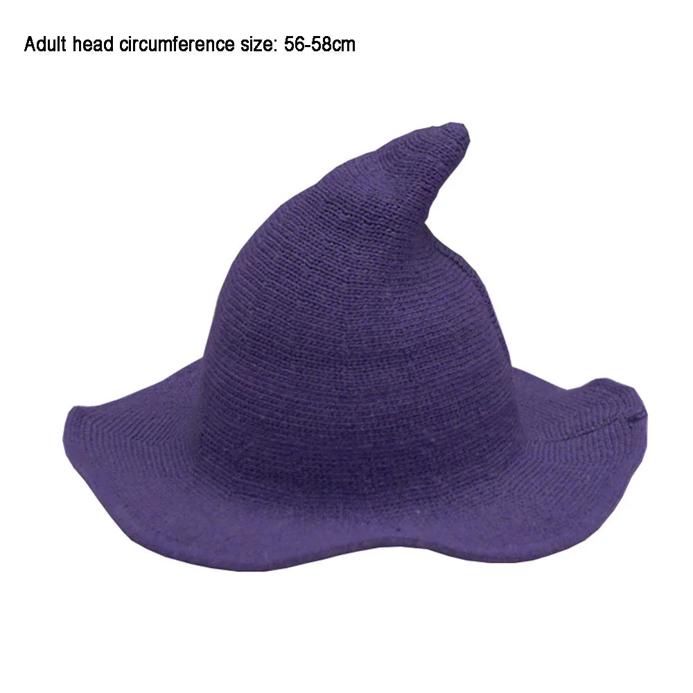 New Modern Knit Wool Wizard Hat Cap For Halloween Party Costume Halloween Witch Hat Festival Party Hat Halloween Party Hat 2023