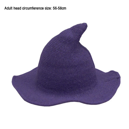 New Modern Knit Wool Wizard Hat Cap For Halloween Party Costume Halloween Witch Hat Festival Party Hat Halloween Party Hat 2023